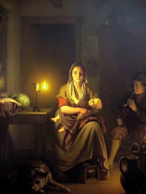 Candle-Lit Interior